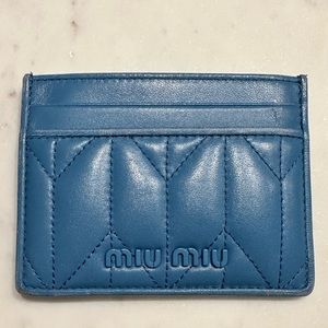Miu Miu Blue Card Holder